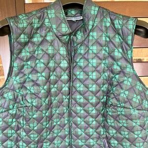 Karen Scott green and navy vest